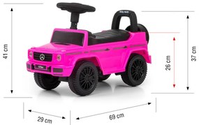 Odrážadlo MERCEDES G350d ružové S