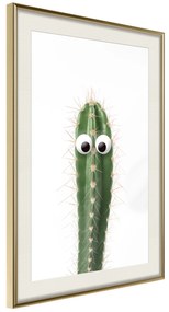 Artgeist Plagát - Live Cactus [Poster] Veľkosť: 20x30, Verzia: Zlatý rám s passe-partout