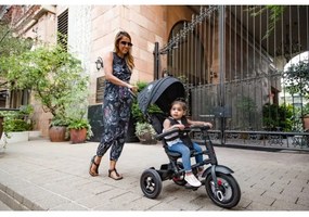 QPlay - Detská trojkolka 3v1 RITO AIR čierna