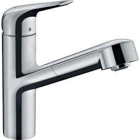 HANSGROHE Focus M42 páková drezová batéria s vyťažiteľným výtokom, 1jet, sBox, výška výtoku 150 mm, chróm, 71829000