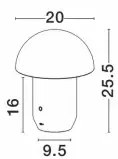 Dizajnová stojaca lampa Pois Biela