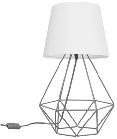 Stolová lampa MILANO, 1x textilné tienidlo (výber zo 4 farieb), (výber z 3 farieb konštrukcie), D