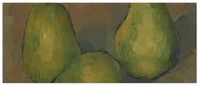 Obraz - Paul Cézanne, Three Pears, reprodukcia (120x50 cm)