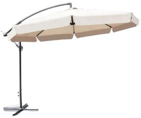 Bestent Záhradný skladací krémový slnečník 350cm