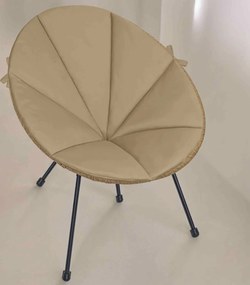 Vodeodolný podsedák do záhradného kresla ACAPULCO 91x72 cm - tmavo béžový