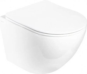 Hydroland Závesná WC misa so SoftClose sedadlom AGAT Tornádo, biela