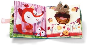 Lilliputiens - textilná knižka s prstovou bábkou - medvedík César