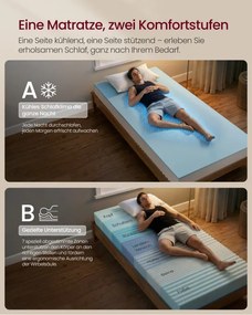 Matrac s gélovou pamäťovou penou RMZ102W101 výška 12 cm