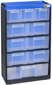 Allit Plastová skrinka so zásobníkmi VarioPlus Pro 53/21, 10 zásuviek