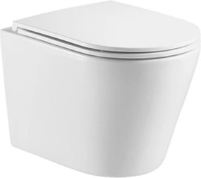 Hydroland Závesná WC misa so SoftClose sedadlom Safir Tornádo, biela