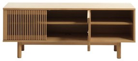 TV stolík v dekore duba v prírodnej farbe 143x55 cm Tiber – Unique Furniture