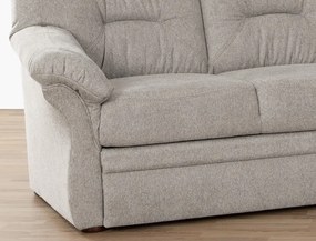 Sedacia súprava Nelson, svetlo šedá látka, pravý roh, bez rozkladu