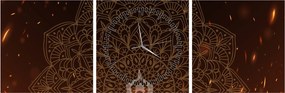 Obraz - Meditácia (s hodinami) (90x30 cm)
