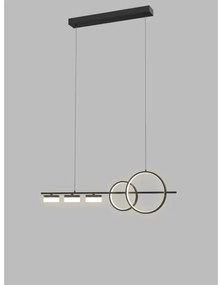Wofi 7030-502 - LED Stmievateľný luster na lanku MESSINA LED/40W/230V čierna