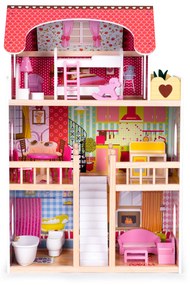 Drevený domček pre bábiky 3 podlažný Ecotoys