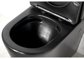 Sapho - Kombinované WC PACO, keramika/čierna