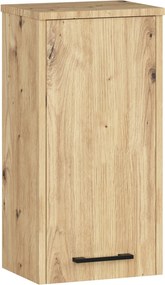 Závesná kúpeľňová skrinka Fin 30 cm dub artisan
