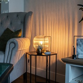 Art Deco stolná lampa mosadz - Karel