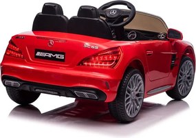 LEAN CARS Autobatéria Mercedes SL65 S Červený lakovaný LCD displej