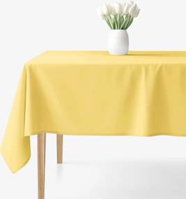 Goldea hranatý obrus 100% bavlnené plátno - žltý 120 x 140 cm