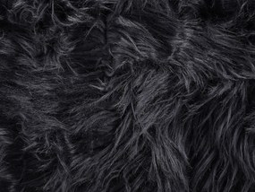Prikrývka na posteľ 200 x 220 cm čierna DELICE Beliani