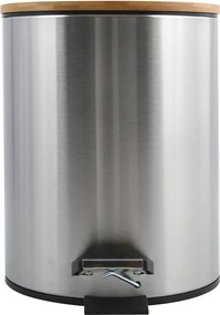 Nášľapný oceľový odpadkový kôš v matne striebornej farbe 3 l Adonis – Spirella