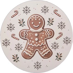 Plastový tanier s perníčkom Gingerbread Magic - Ø 40*1 cm