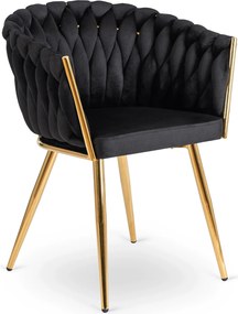 PROXIMA.store - Čalúnená jedálenska stolička CAPI FARBA: čierna