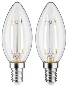 Paulmann LED sviečka E14 2,7W 2700K filament 2 ks