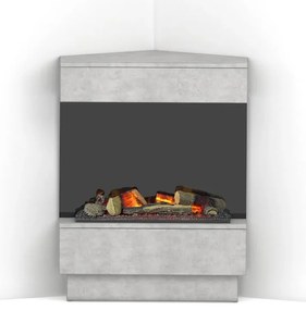 Elektrický krb Taravo Cassette 400/600 čierna/betón