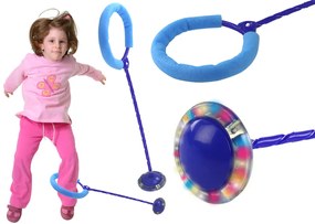 Lean Toys Hula Hop Svetelné švihadlo - modré
