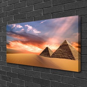 Obraz na plátne Púšť pyramídy 140x70 cm
