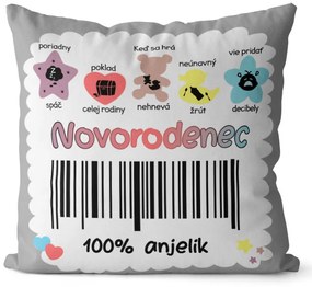 Vankúšik Novorodenec 100% (Velikost: 55 x 55 cm)