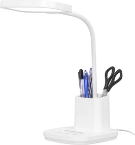 Stolná LED lampa so zásobníkom TOLA biela K-BL1301