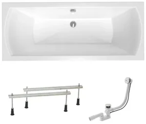 Obdĺžniková vaňa Laguna Cube Way Plus 150x70 cm akrylát ľavá aj pravá SIKOCUB1500AN
