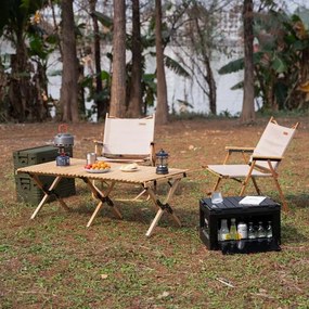 Skladací box NILS Camp NCB4006 2v1 s vekom a funkciou stola 50L