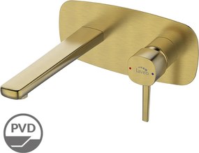Laveo Umývadlová batéria Pola podomietková - BAP_G2PB, zlatá kartáčovaná