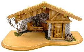 AMADEA Drevený betlehem BEZ FIGURÍK 50 cm
