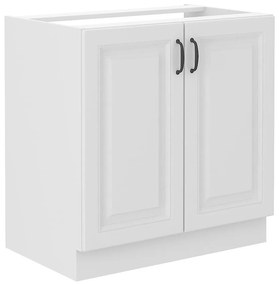 Kuchynská skrinka STILO biely mat/biely 80zl 2f bb