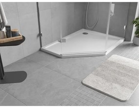 Mexen Flow Slim, pravostranná päťuholníková sprchová vanička slim 100 x 90 cm, biela lesklá, 46P109010R