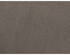 Taupe menčestrová rozkladacia/s úložným priestorom rohová pohovka Voltaire – Bobochic Paris