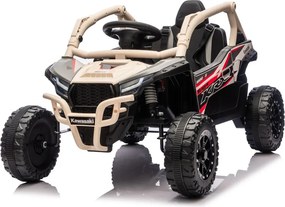 LEAN CARS Elektrické autíčko na batérie Kawasaki JS330 24V5Ah čierno-béžové