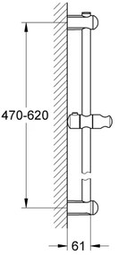 GROHE 27499000 - Sprchová tyč EUPHORIA 600 mm, lesklý chróm