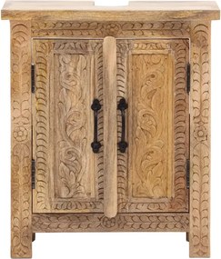 furniture-nabytek.cz - Masívna skrinka pod umývadlo Santa Cruz z mangového dreva, povrchová úprava, prírodná farba