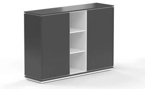 Stredná skriňa Creator 162,8 x 44,5 x 115,5 cm, biela / antracit