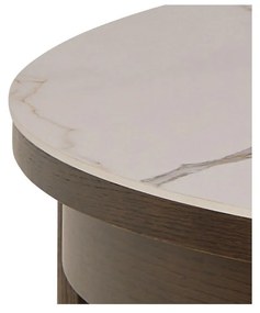 Okrúhly rozkladací jedálenský stôl s keramickou doskou ø 120 cm Southampton – Actona