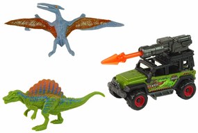 Lean Toys Zelené terénne auto – 2ks. Dinosaurov