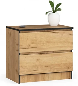 Nočný stolík K60 2SZ CLP dub craft