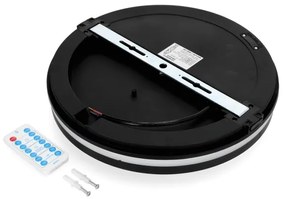 LED Kúpeľňové stropné svietidlo so senzorom LED/24W/230V pr. 30 cm čierna + DO