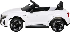 Ramiz Elektrické autíčko Audi RS E-Tron GT pre deti biele + diaľkové ovládanie + pohon 4x4 + rádio MP3 + LED + EVA